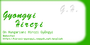 gyongyi hirczi business card